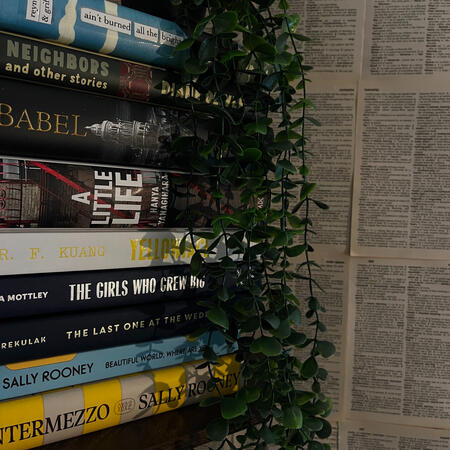 Stacked books Stacked books
